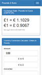 Mobile Screenshot of pounds2euros.com