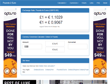 Tablet Screenshot of pounds2euros.com